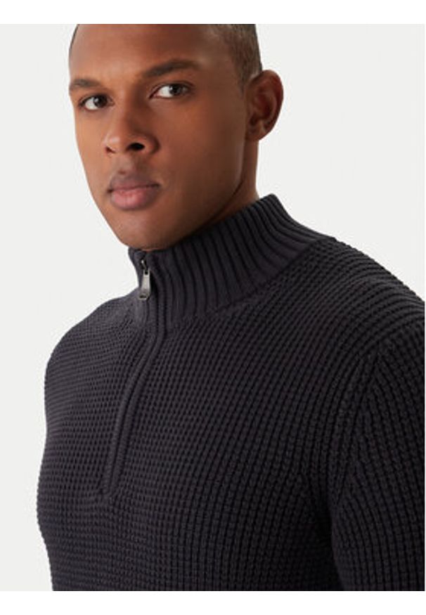 JOOP! Jeans Sweter Henrios 30047663 Granatowy Modern Fit. Kolor: niebieski. Materiał: bawełna