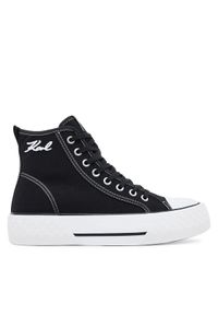 Karl Lagerfeld - KARL LAGERFELD Trampki KL60655 Czarny. Kolor: czarny. Materiał: materiał