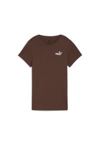 Puma Koszulka Ess+ Embroidery 84833165. Kolor: brązowy