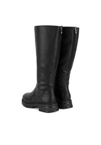 Rieker Kozaki Z9856-00 Czarny. Kolor: czarny. Materiał: skóra #5