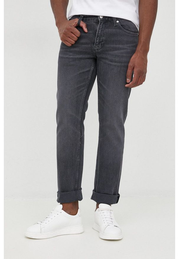 Calvin Klein Jeans jeansy J30J321606.9BYY męskie. Kolor: szary