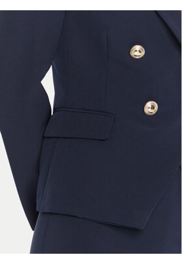 Rinascimento Marynarka CFC0126227003 Granatowy Slim Fit. Kolor: niebieski. Materiał: syntetyk