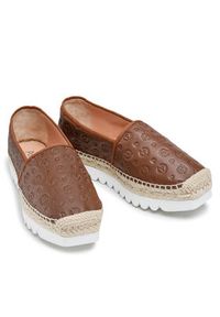 Pollini Espadryle TA10124G0EQ2V300 Brązowy. Kolor: brązowy. Materiał: skóra #7