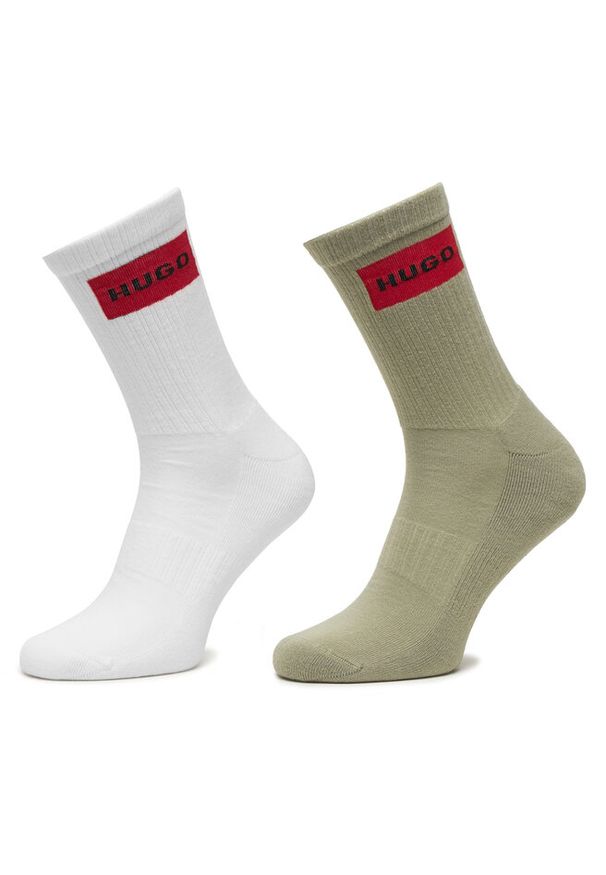 Hugo - Skarpety długie HUGO. Kolor: zielony