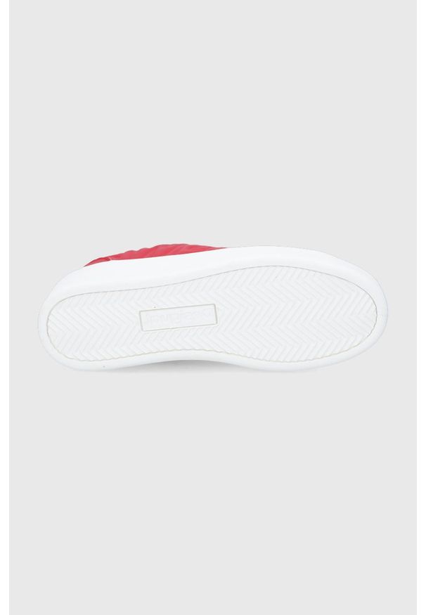 Desigual buty kolor czerwony. Zapięcie: sznurówki. Kolor: czerwony. Materiał: guma