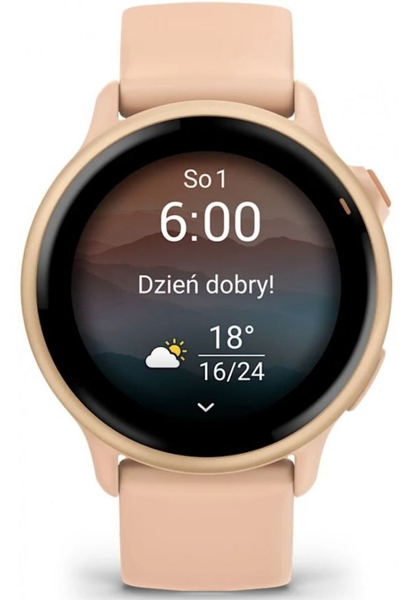 GARMIN - Garmin Vivoactive 6 Różowy. Kolor: różowy