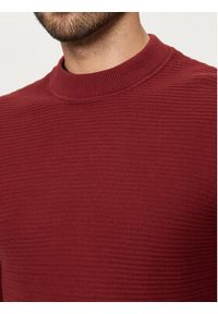 Selected Homme Sweter Tion 16095640 Czerwony Regular Fit. Kolor: czerwony. Materiał: bawełna