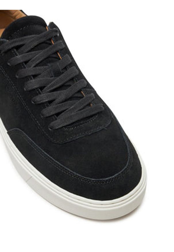 Calvin Klein Sneakersy Lace Up Suede HM0HM01792 Czarny. Kolor: czarny. Materiał: zamsz, skóra
