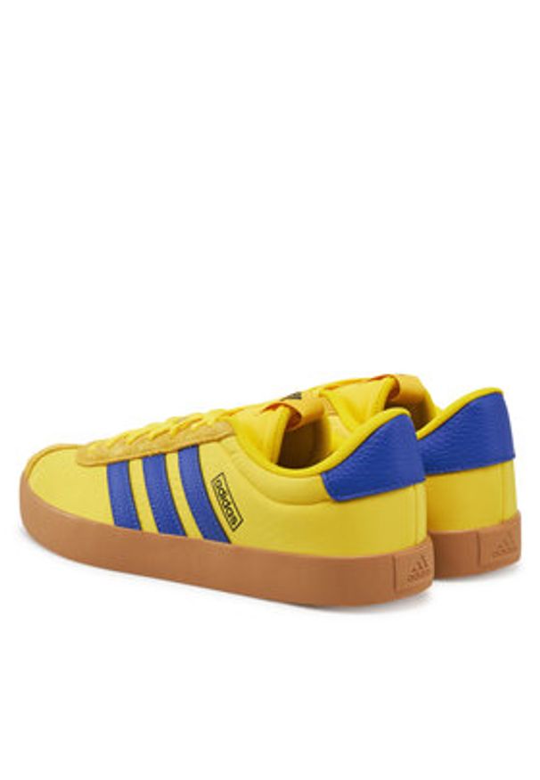 Adidas - adidas Sneakersy VL Court 3.0 JP5292 Żółty. Kolor: żółty. Materiał: materiał, skóra