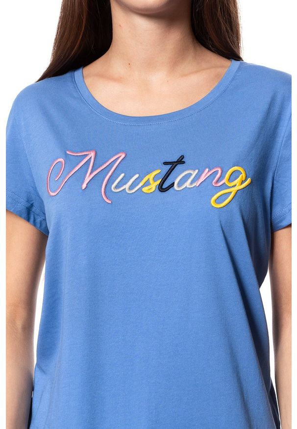 Mustang - MUSTANG T SHIRT DAMSKI Alina C Print 1009824 5158. Wzór: nadruk