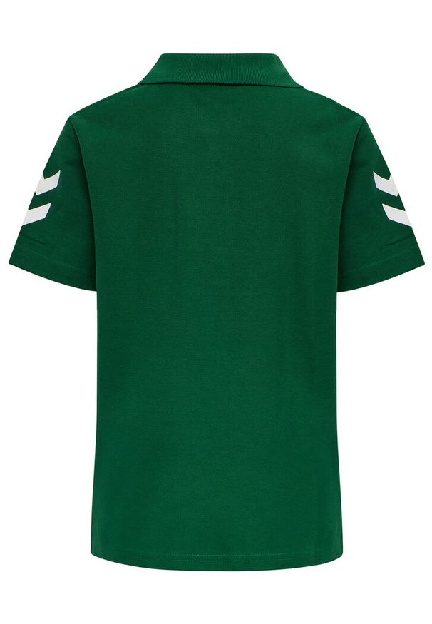 Koszulka tenisowa polo dla dzieci Hummel Go Kids Cotton Polo. Typ kołnierza: polo. Kolor: biały, zielony, wielokolorowy. Sport: tenis