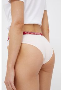 Emporio Armani Underwear Figi 163334.1A227 (2-pack) kolor różowy. Kolor: różowy. Materiał: materiał, dzianina. Wzór: gładki #3