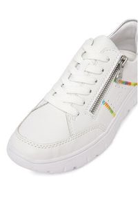 Rieker Sneakersy N1313-80 Biały. Kolor: biały. Materiał: skóra #6