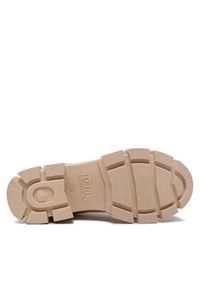 Karl Lagerfeld - KARL LAGERFELD Botki KL43250 Beżowy. Kolor: beżowy. Materiał: skóra #6