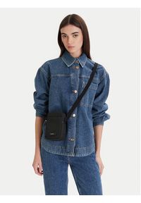 Calvin Klein Saszetka Embossed Woven Slim Reporter LV04D3221G Czarny. Kolor: czarny. Materiał: skóra #5