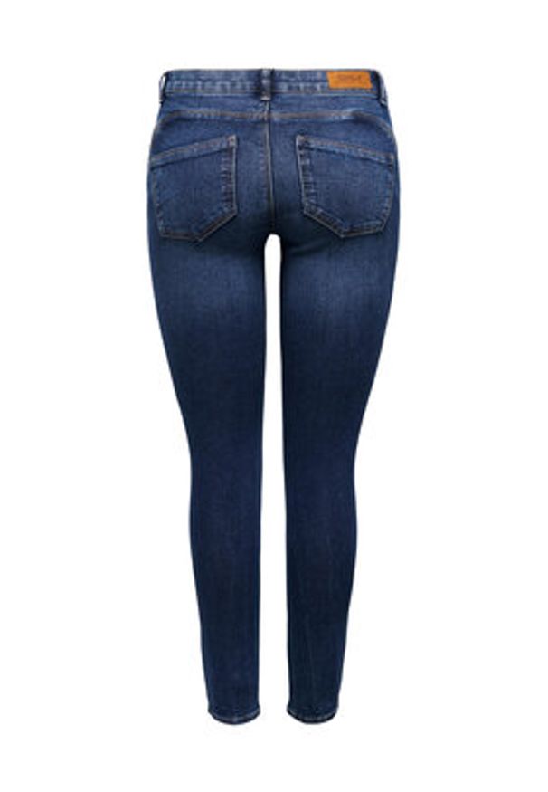 only - ONLY Jeansy 15259128 Granatowy Skinny Fit. Kolor: niebieski