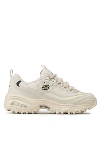 skechers - Skechers Sneakersy Fresh Start 11931/OFWT Beżowy. Kolor: beżowy. Materiał: skóra