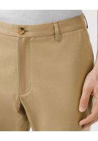 Burberry - BURBERRY - Beżowe spodnie chino. Kolor: beżowy. Materiał: materiał. Wzór: aplikacja, kratka, gładki. Styl: klasyczny, elegancki #5