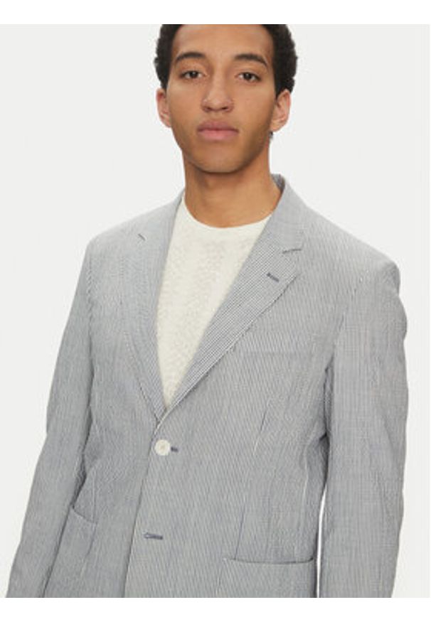 Marciano Guess Marynarka 5GHN16 2314Z Błękitny Slim Fit. Kolor: niebieski. Materiał: syntetyk