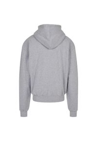 BUILD YOUR BRAND - Bluza Z Kapturem Dla Dorosłych Unisex Ultra Heavy Zapinana Na Zamek Błyskawiczny. Typ kołnierza: kaptur. Kolor: szary