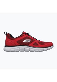 skechers - Buty męskie SKECHERS Track Bucolo. Kolor: czerwony. Sport: fitness