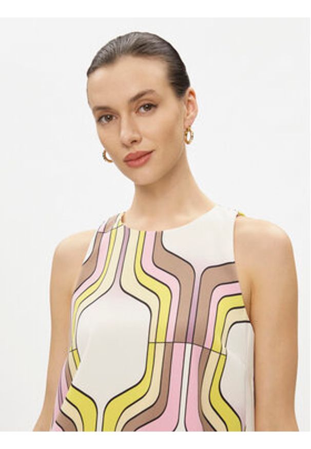 Marella Sukienka letnia Agordo 2413221053 Kolorowy Regular Fit. Materiał: syntetyk. Wzór: kolorowy. Sezon: lato