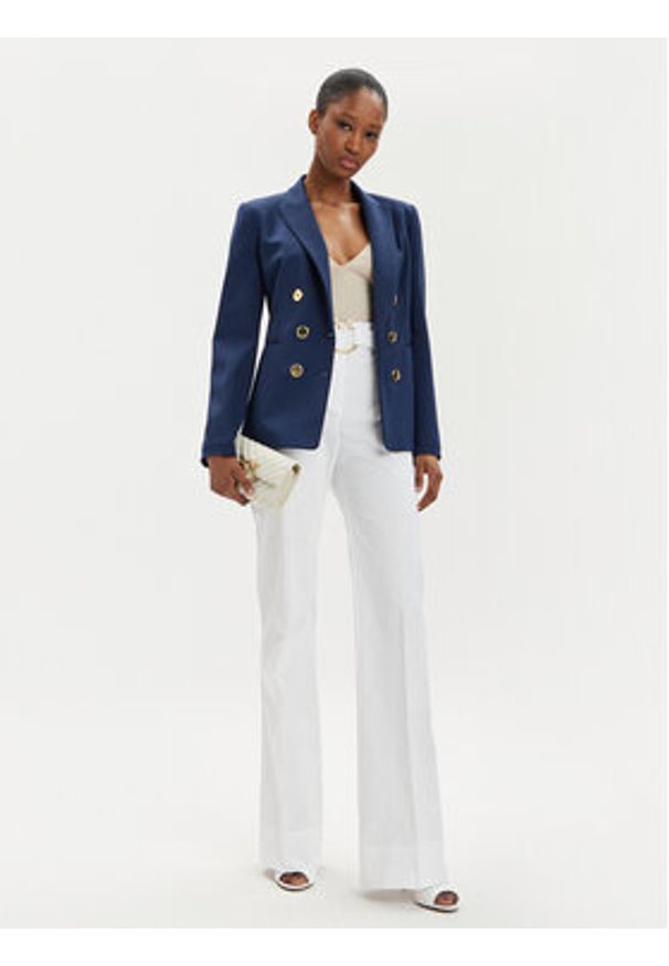 Pinko Spodnie materiałowe Phanton 102263 A1L2 Biały Regular Fit. Kolor: biały. Materiał: bawełna