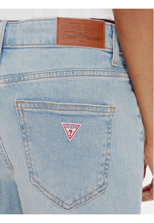 Guess Jeans Jeansy W4BA0Y D5CCA Niebieski Wide Leg. Kolor: niebieski