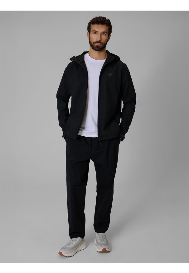 4f - 4F Kurtka softshell membrana 5000 męska - czarna XXL. Kolor: czarny. Materiał: softshell