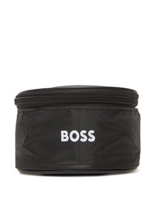 BOSS Pasek Męski 50537100 Czarny. Kolor: czarny. Materiał: skóra