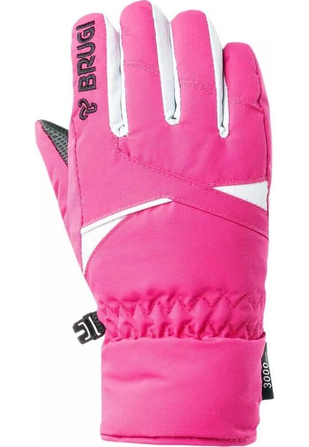 Rękawice zimowe dziewczęce Brugi 1ZG4. Kolor: różowy. Sezon: zima. Sport: narciarstwo, turystyka piesza