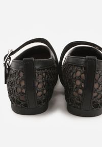 Born2be - Czarne Balerinki z Plecionką z Rafii Tessandra. Zapięcie: sprzączka. Kolor: czarny. Styl: elegancki #2