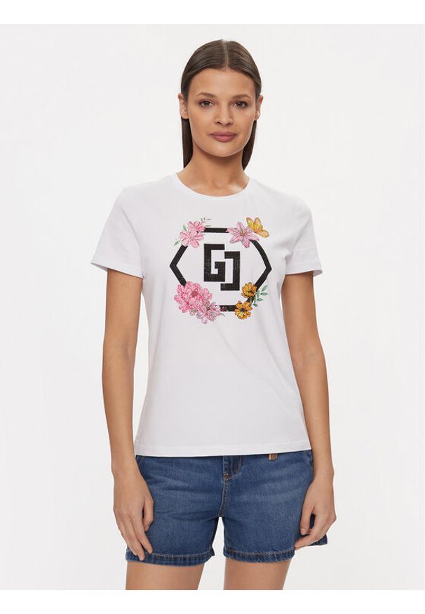 Gaudi T-Shirt 411BD64022 Biały Regular Fit. Kolor: biały. Materiał: bawełna