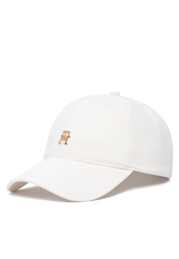 TOMMY HILFIGER - Tommy Hilfiger Czapka z daszkiem AW0AW18917 Biały. Kolor: biały. Materiał: bawełna