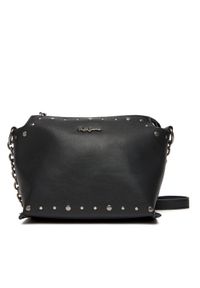 Pepe Jeans Torebka Edith Moon PL0300001 Czarny. Kolor: czarny. Materiał: skórzane