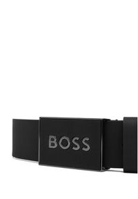 BOSS Pasek Męski 50471333 Czarny. Kolor: czarny. Materiał: skóra #3