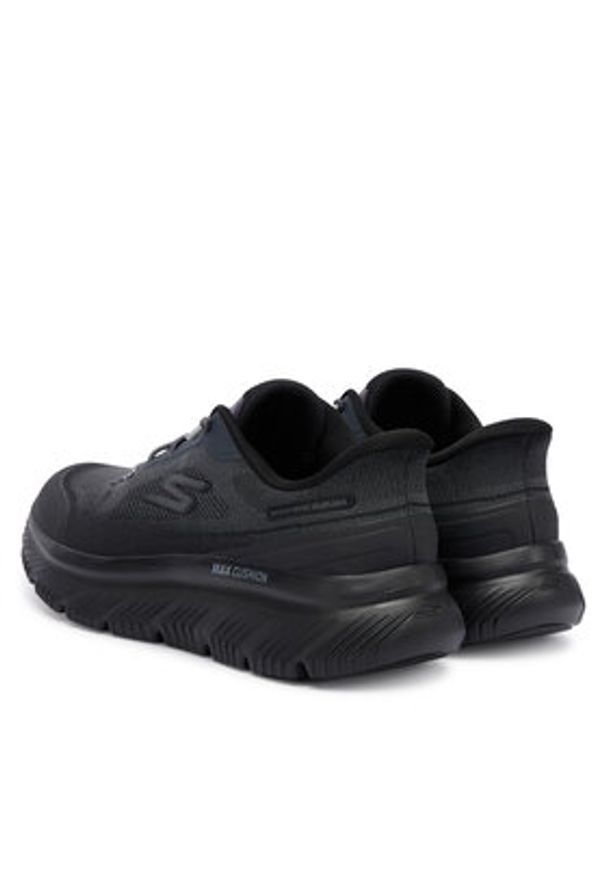 skechers - Skechers Sneakersy Go Walk Max Cushioning Hyper Burst 217128 BBK Czarny. Kolor: czarny. Materiał: materiał