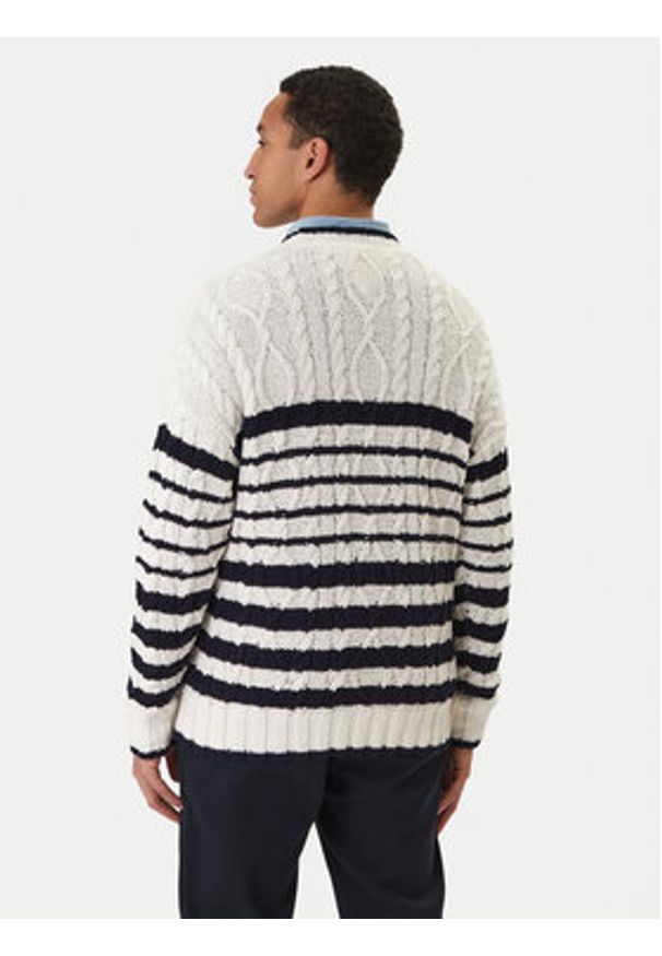 TOMMY HILFIGER - Tommy Hilfiger Sweter MW0MW42782 Écru. Kolor: kremowy. Materiał: bawełna