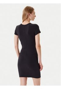 Calvin Klein Jeans Sukienka codzienna LV047B266G Czarny Slim Fit. Okazja: na co dzień. Kolor: czarny. Materiał: bawełna. Typ sukienki: proste. Styl: casual #5