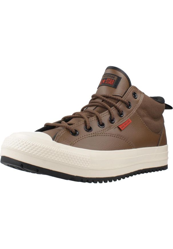 Converse - Buty CONVERSE CHUCK TAYLOR ALL STAR MALDEN STREET BOOT MID Brązowy. Kolor: brązowy. Materiał: syntetyk, tkanina. Model: Converse All Star. Sport: turystyka piesza