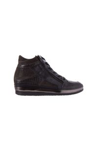 Sneakersy Bayla-131 4011 Topo, Skóra naturalna - 41. Zapięcie: pasek. Kolor: srebrny. Materiał: skóra. Szerokość cholewki: normalna. Obcas: na koturnie #1