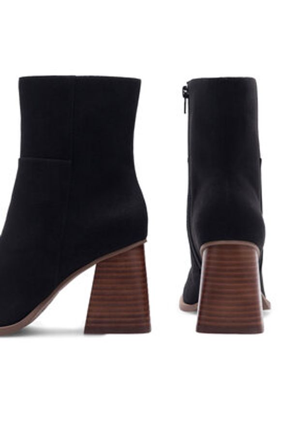 Nine West Botki KASIM ZR117-2 Czarny. Kolor: czarny. Materiał: materiał
