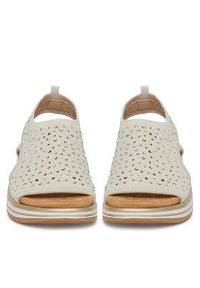 Remonte Sandały D1J55-60 Écru. Materiał: materiał #3