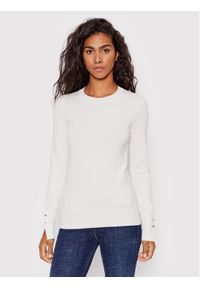 Guess Sweter Elinor W2YR30 Z2V62 Biały Regular Fit. Kolor: biały. Materiał: wiskoza