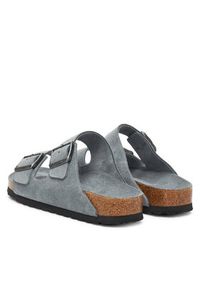 Birkenstock Klapki Arizona Sfb 1030912 Szary. Kolor: szary. Materiał: skóra, zamsz #6