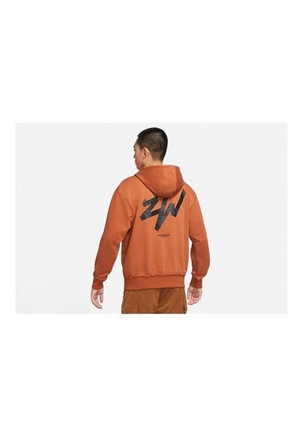 Bluza sportowa męska Nike Air Jordan Zion. Typ kołnierza: kaptur. Kolor: pomarańczowy