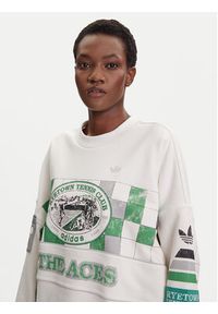 Adidas - adidas Bluza Archive Court JW0149 Biały Oversize. Kolor: biały. Materiał: bawełna #3