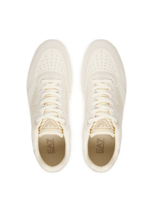 EA7 Emporio Armani Sneakersy 7X000405 AF19826 MZ599 Kremowy. Kolor: kremowy. Materiał: skóra