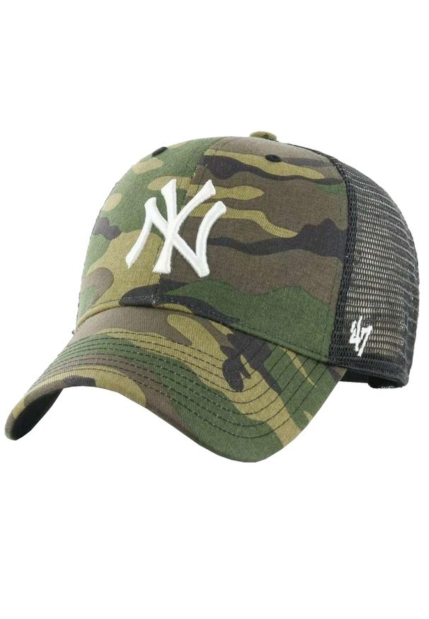 Chłopięca czapka z daszkiem 47 Brand MLB New York Yankees Branson Kids Cap. Kolor: zielony