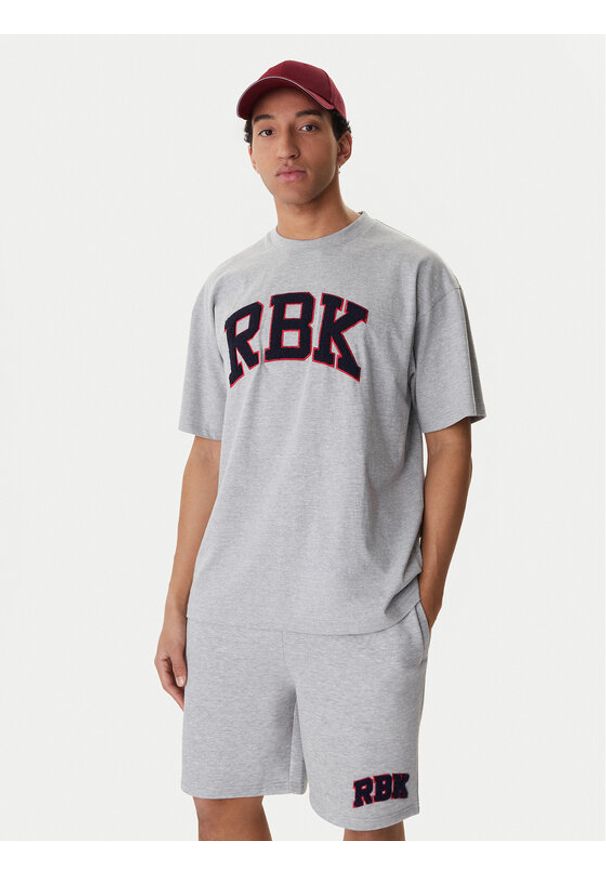 Reebok T-Shirt Beglin RK25554CCM Szary Relaxed Fit. Kolor: szary. Materiał: bawełna